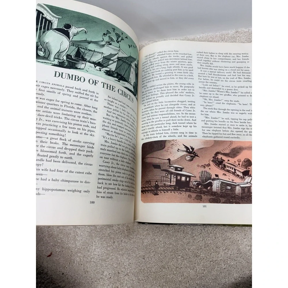 Walt Disney's Treasury 21 Best-Loved Stories Golden Press 1953 Giant Golden Book